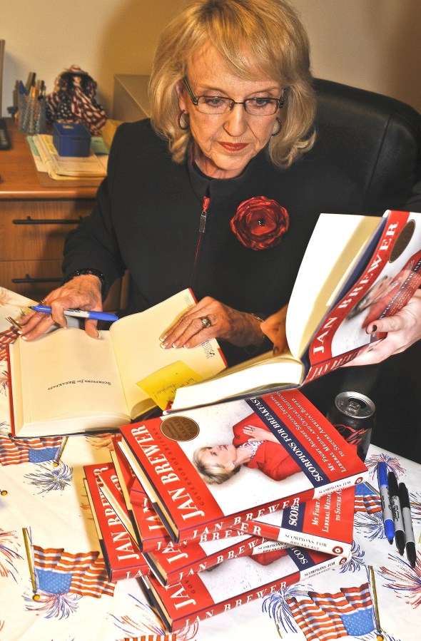 Jan Brewer at Republican Headquarters in Tucson