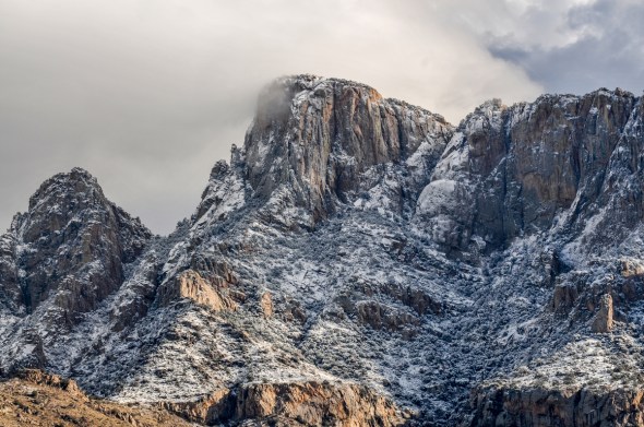 Catalina State park received close to an inch of rain and flurries of snow.