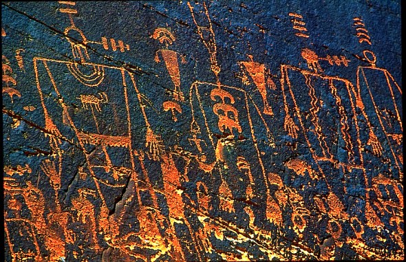 The Lower Butler Wash site is more of a site showing shaman with their spirit helpers and displaying special abilities to see and hear and perhaps talk through spirit helpers to the nature world.