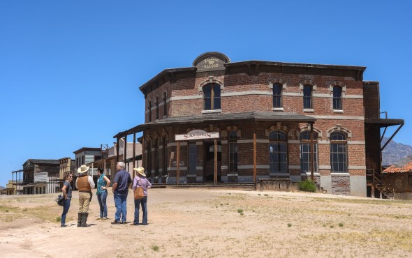 Tourist visit MESCAL on one of the weekends when Frank Brown gives tours.