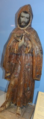 When the final Tohono Oodham and Pima families left Tumacacori Mission for the safety of San Xavier they took the Mission's statues with them for safe-keeping. Soon everyone would camp inside the old abandon Mission, soon the roof disappeared.